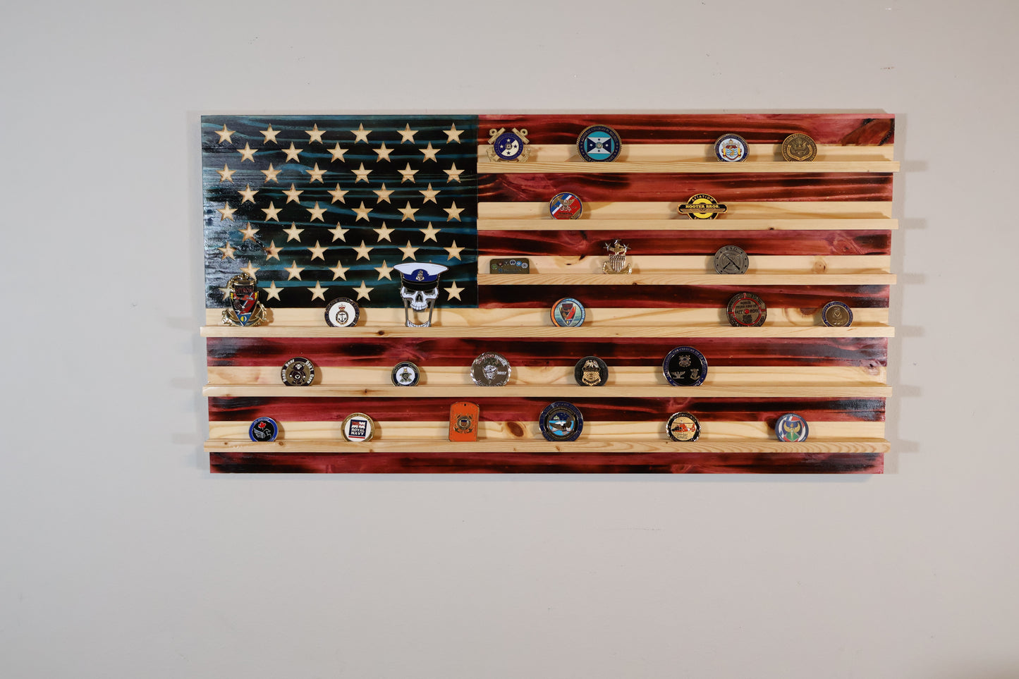 American Flag Coin Display Large