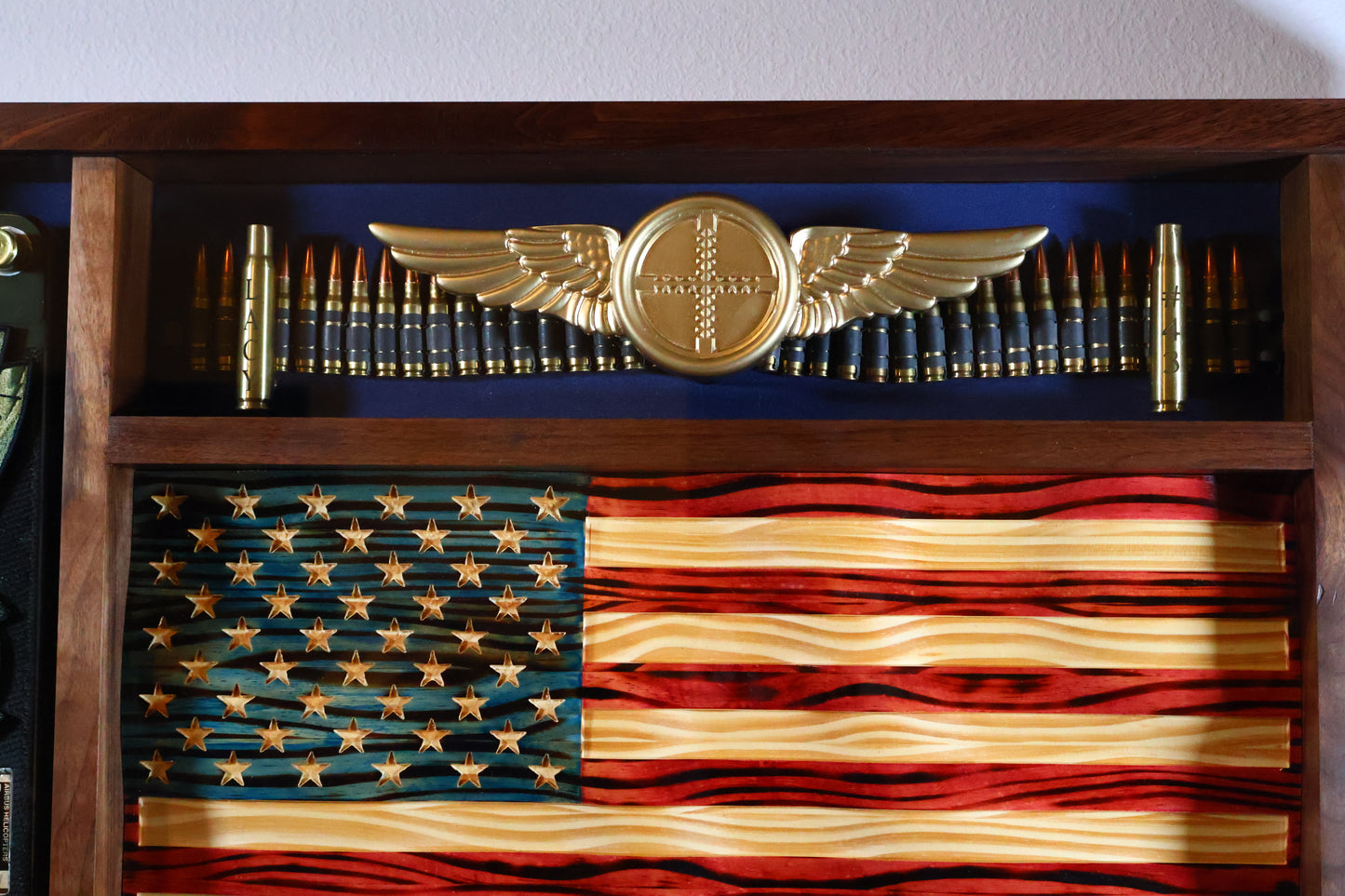 Custom designed Military shadow box
