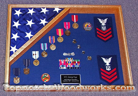 18x24 single flag shadow box